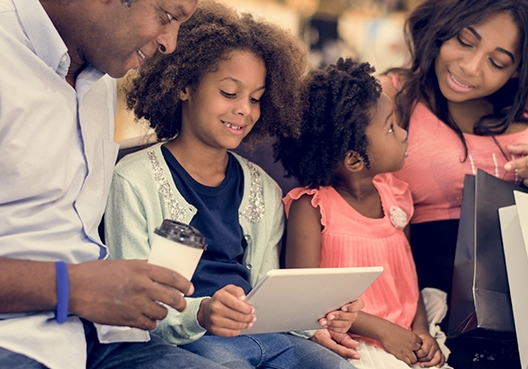 family spending time together