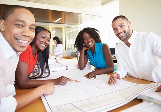 Group of colleagues working